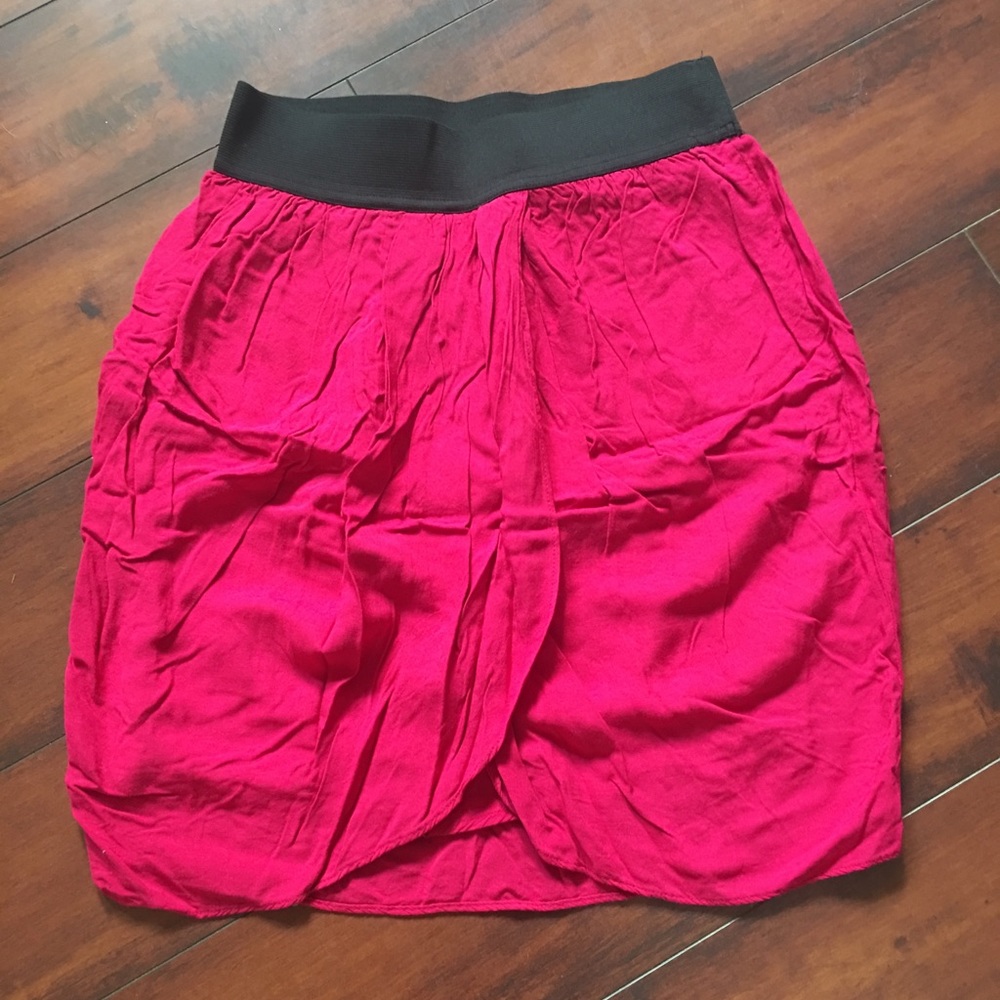 Dark Pink Bubble Skirt